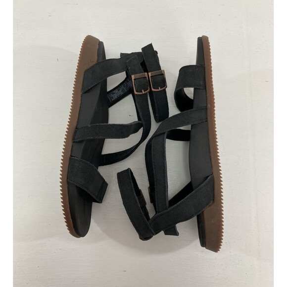 Chaco Rose Sandals Women’s 5 Black Suede Strappy Gladiator Casual Summer - Picture 3 of 10